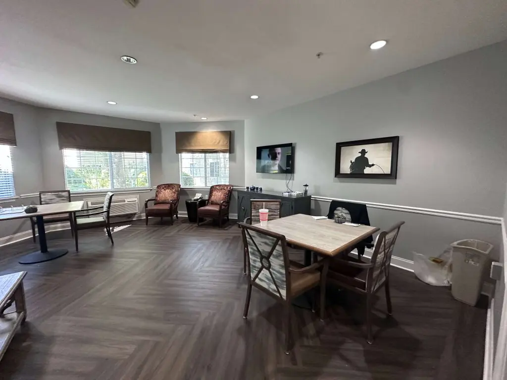 Freshly painted commercial interior space completed by commercial painters in Tyler, TX, featuring clean walls, updated trim, and modern finishes.